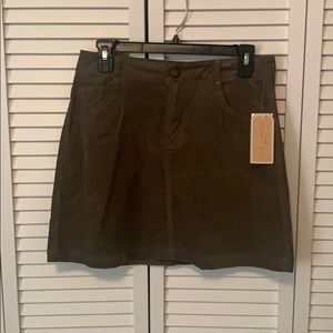 Copper Key Hunter Green High-waisted Skirt